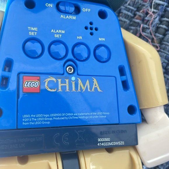 LEGO Legends of Chima Laval Figure alarm clock lights up blue - Picture 3 of 3